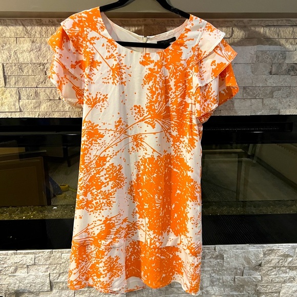 Rachel Zoe size 6 Ines Silk sheath dress with tiered sleeve and skirt - Picture 1 of 15